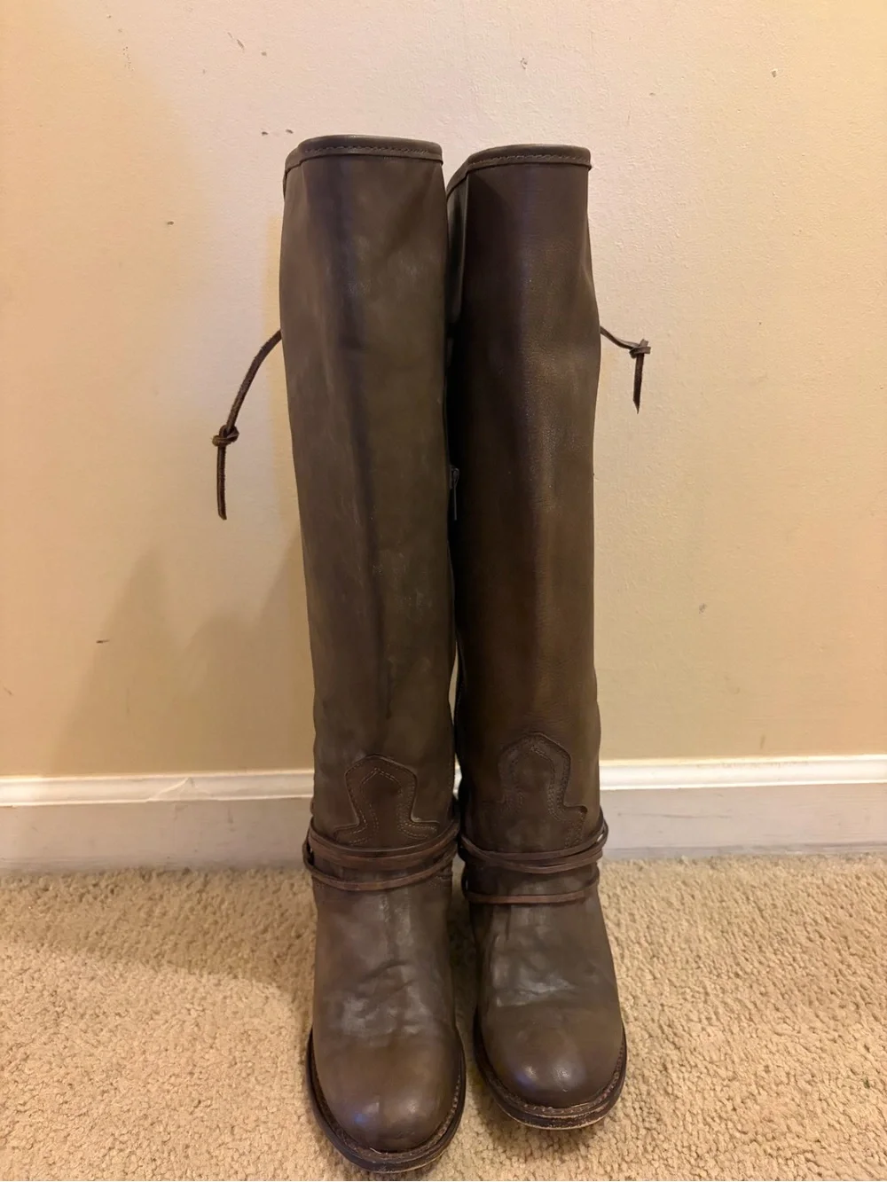 Freebird by Steven Tall Brown Leather Over-the-Knee Boots